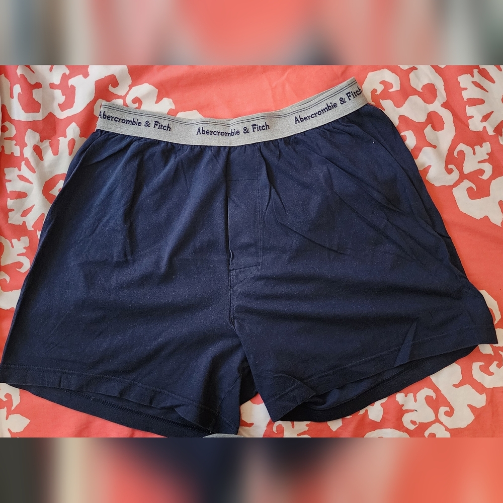 Used Abercrombie & Fitch Men's Dark Blue Boxers